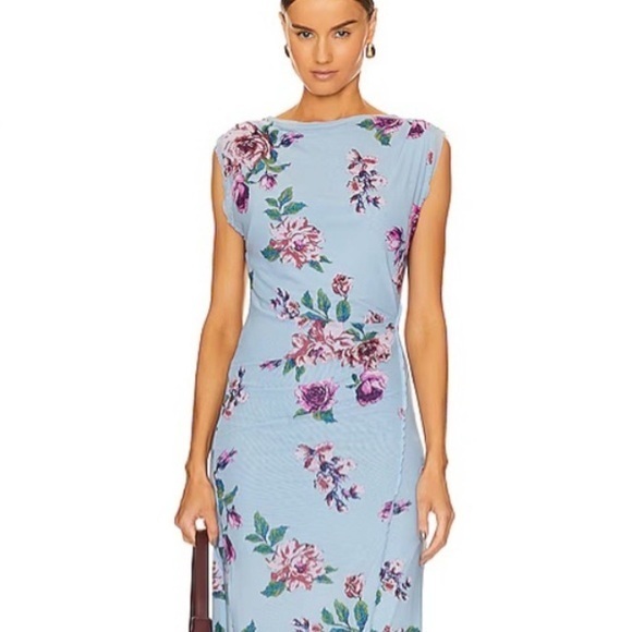 We The Free Dresses & Skirts - Free People Carmel Midi  Dress Blue